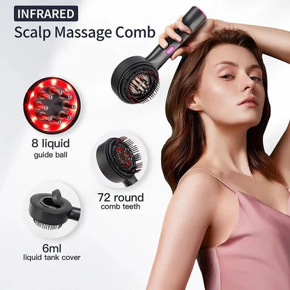 Scalp massager + Oil Applicator 
Red light therapy will help with your scalp