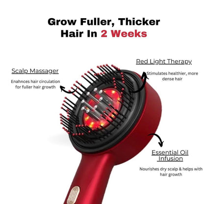 Scalp massager + Oil Applicator 
Red light therapy will help with your scalp