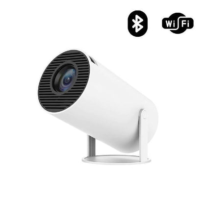 Projector, HY300 PRO Portable Projector, Support 4K 1080P with Dual-Band WIFI6 5G Wireless 5.2